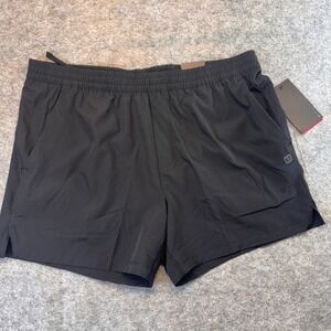 Layer 8 Mens Qwick-Dry Athletic Shorts XL Black L51390 New With Tags